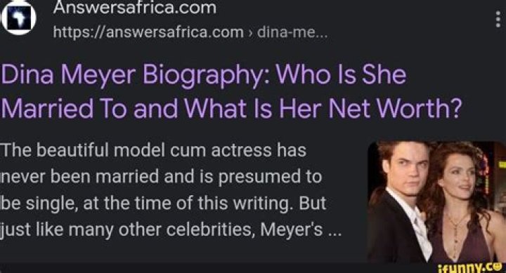 Dina Meyer biography, who is she married to?Her net worth and other facts